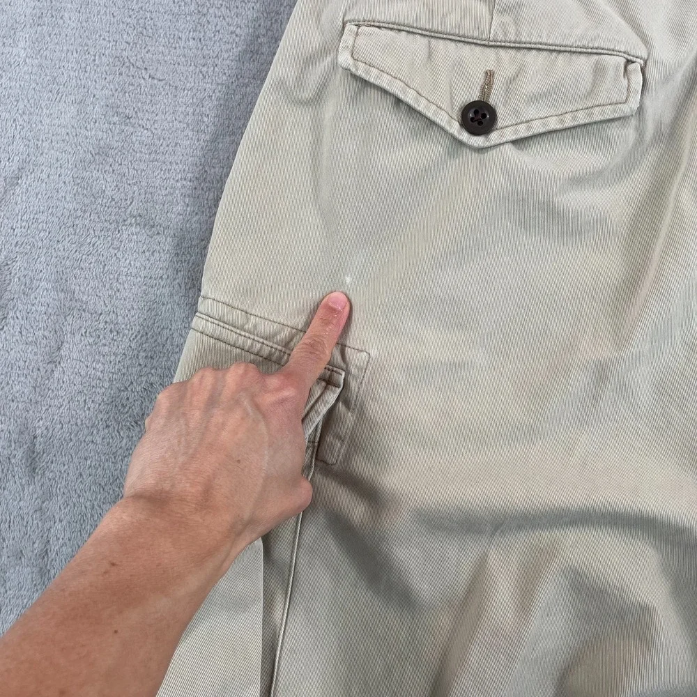 Polo Ralph Lauren 67 Chino‎ Cargo Shorts Men 30 (Tag 32) Beige Outdoors Hike